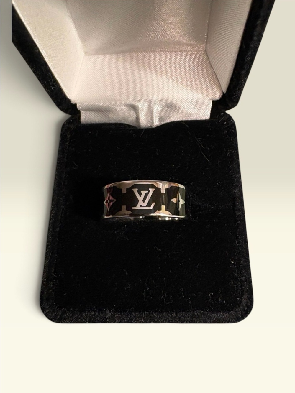 New Black and Silver tone Band Stainless Steel Ring